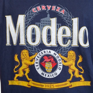 Thumbnail 3: Jedco Men's Short Sleeve Modelo Logo Graphic Tee 