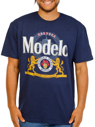 Thumbnail 1: Jedco Men's Short Sleeve Modelo Logo Graphic Tee 