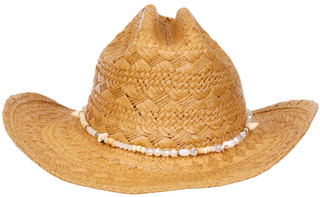 Thumbnail 3: SAN DIEGO HAT CO Women's Natural Shell Bead Band Cowboy Hat 