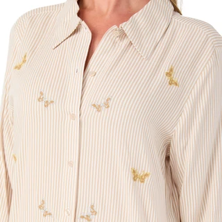 Thumbnail 3: Hester & Orchard Women's Stripe Butterfly Button Front Top 