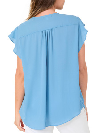 Thumbnail 2: Chaus Women's Flutter Sleeve Top 