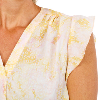 Thumbnail 3: Chaus Women's Flutter Sleeve Top 