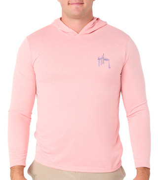 Thumbnail 1: Guy Harvey Men's Long Sleeve Hooded Shirt 