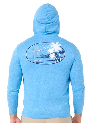 Thumbnail 2: Guy Harvey Men's Long Sleeve Hooded Shirt 