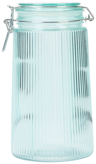 Thumbnail 1: 10 Strawberry Street 9 In Ribbed Glass Storage Canister 