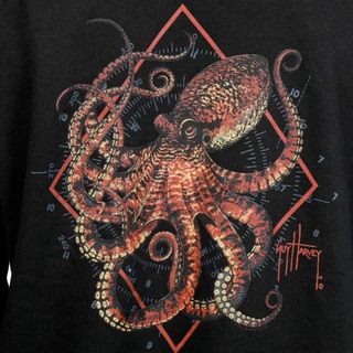 Thumbnail 3: Guy Harvey Men's Long Sleeve Print Hoodie 
