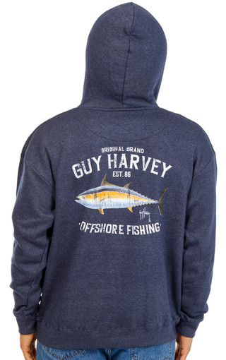 Thumbnail 1: Guy Harvey Men's Long Sleeve Print Hoodie 