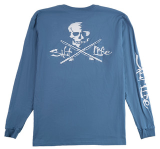 Thumbnail 2: Salt Life Men's Long Sleeve Skull Print T-Shirt 