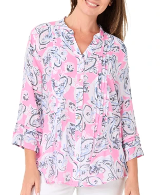 Thumbnail 1: Ruby Road Women's 3/4 Sleeve Pleated Top 