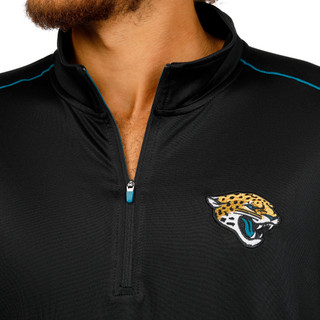 Thumbnail 3: Antigua Men's Long Sleeve Quarter Zip Up Top 