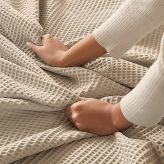 Thumbnail 12: Madison Park 100% Cotton Waffle Weave Blanket 