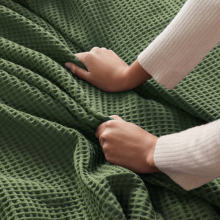 Thumbnail 13: Madison Park 100% Cotton Waffle Weave Blanket 