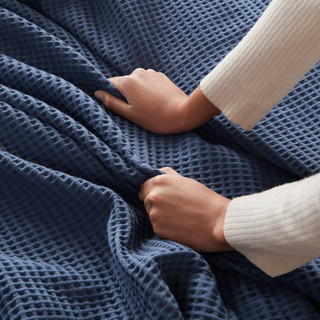 Thumbnail 15: Madison Park 100% Cotton Waffle Weave Blanket 
