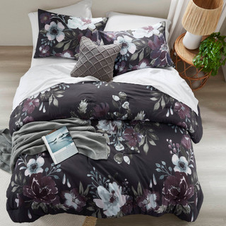 Thumbnail 4: Madison Park Jolene Floral Cotton Printed Comforter Set 