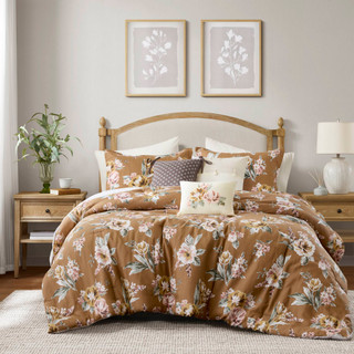 Thumbnail 14: Madison Park Salara 7 Pc Vintage Floral Comforter Set 