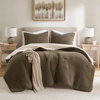 Thumbnail 6: Madison Park Riordan Texture Knit Chenille Comforter Set  