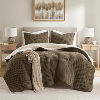 Thumbnail 10: Madison Park Riordan Texture Knit Chenille Comforter Set  