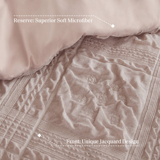 Thumbnail 7: Madison Park Mona 5 Pc Sculpted Jacquard Comforter Set 