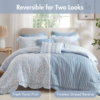 Thumbnail 4: Madison Park Darcy 5 Pc Scallop Comforter Set 