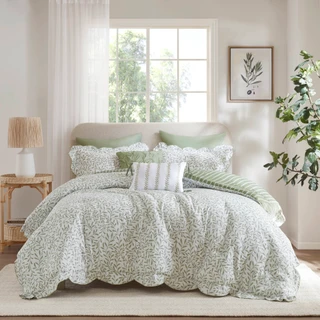 Thumbnail 10: Madison Park Darcy 5 Pc Scallop Comforter Set 