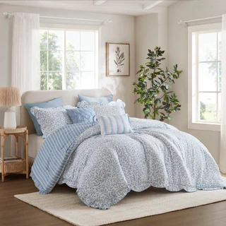 Thumbnail 1: Madison Park Darcy 5 Pc Scallop Comforter Set 