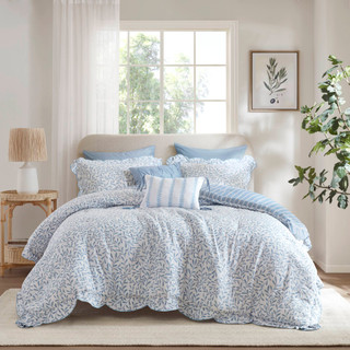 Thumbnail 9: Madison Park Darcy 5 Pc Scallop Comforter Set 
