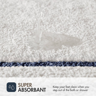 Thumbnail 17: Madison Park Roan Border Tufted Bath Rug 