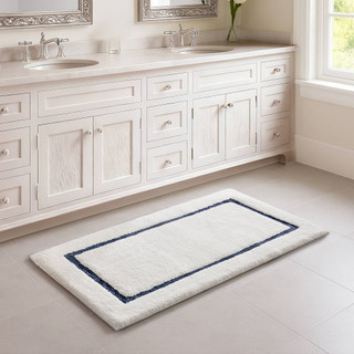 Thumbnail 25: Madison Park Roan Border Tufted Bath Rug 