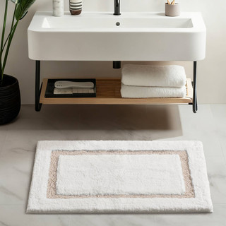 Thumbnail 9: Madison Park Roan Border Tufted Bath Rug 