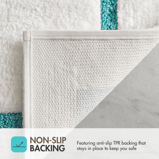 Thumbnail 11: Madison Park Roan Border Tufted Bath Rug 