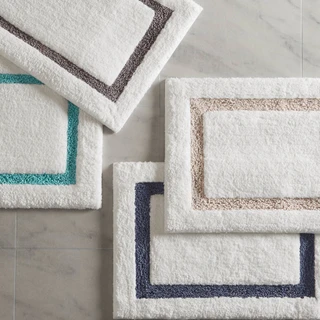 Thumbnail 15: Madison Park Roan Border Tufted Bath Rug 