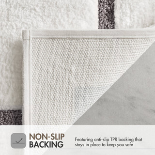 Thumbnail 25: Madison Park Roan Border Tufted Bath Rug 