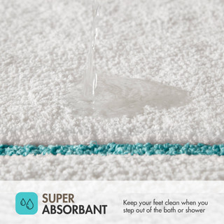 Thumbnail 22: Madison Park Roan Border Tufted Bath Rug 