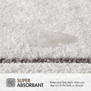 Thumbnail 26: Madison Park Roan Border Tufted Bath Rug 