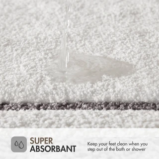Thumbnail 28: Madison Park Roan Border Tufted Bath Rug 
