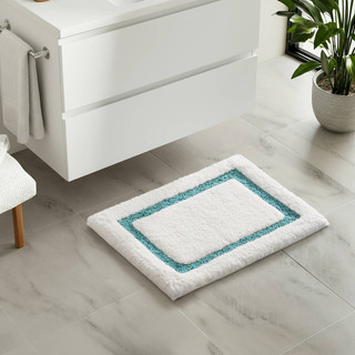 Thumbnail 32: Madison Park Roan Border Tufted Bath Rug 