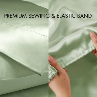 Thumbnail 7: Madison Park Essentials Satin Luxury Sheet Set 