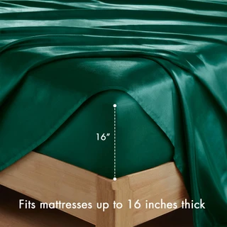 Thumbnail 11: Madison Park Essentials Satin Luxury Sheet Set 
