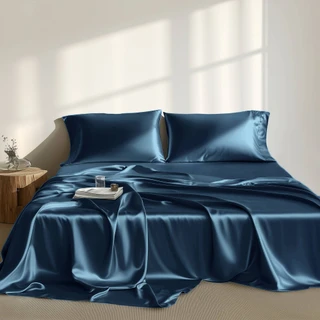 Thumbnail 3: Madison Park Essentials Satin Luxury Sheet Set 
