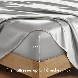 Thumbnail 9: Madison Park Essentials Satin Luxury Sheet Set 