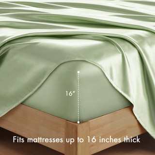 Thumbnail 18: Madison Park Essentials Satin Luxury Sheet Set 