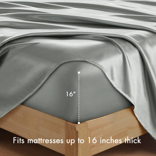 Thumbnail 8: Madison Park Essentials Satin Luxury Sheet Set 