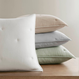 Thumbnail 2: Harbor House Breeze Cotton Gauze Embroidered Euro Sham  