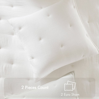 Thumbnail 2: Harbor House Breeze Cotton Gauze Embroidered Euro Sham  