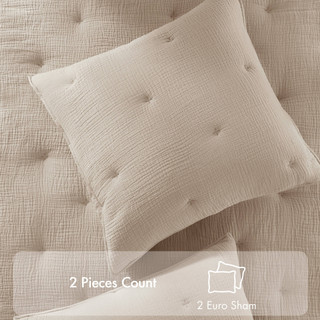 Thumbnail 4: Harbor House Breeze Cotton Gauze Embroidered Euro Sham  