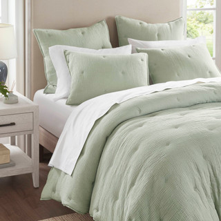 Thumbnail 5: Harbor House Breeze Cotton Gauze Embroidered Euro Sham  
