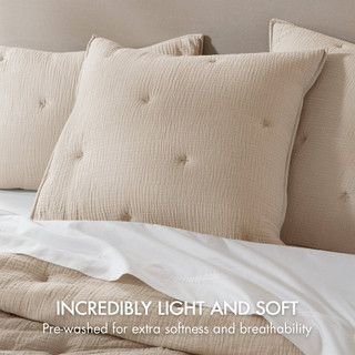 Thumbnail 5: Harbor House Breeze Cotton Gauze Embroidered Euro Sham  