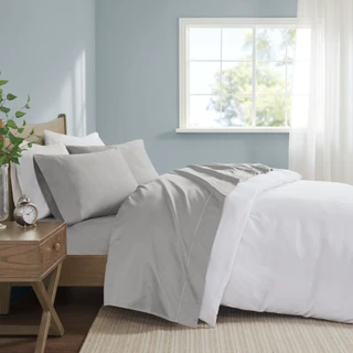 Thumbnail 5: Madison Park  600 Thread Count Pima Cotton Sheet Set 