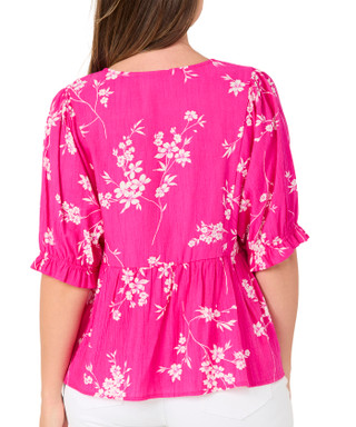 Thumbnail 2: Counterparts Women's Crinkle Bubble Sleeve Top 