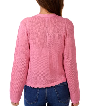 Thumbnail 2: Kathy Ireland Women's Long Sleeve Pointelle Shrug 
